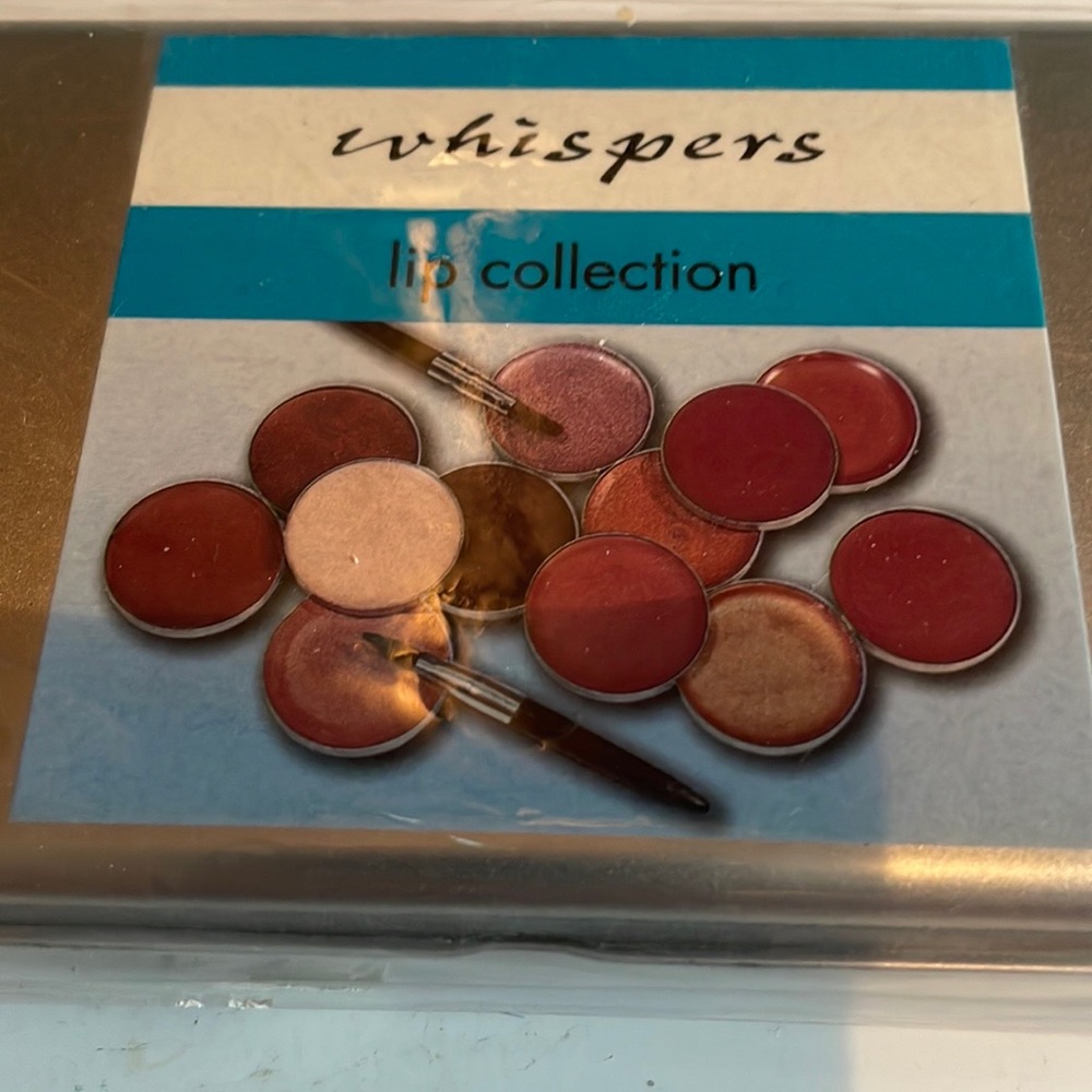 Whispers lip collection new in package 12 shades Lipstick gloss 3 applicators